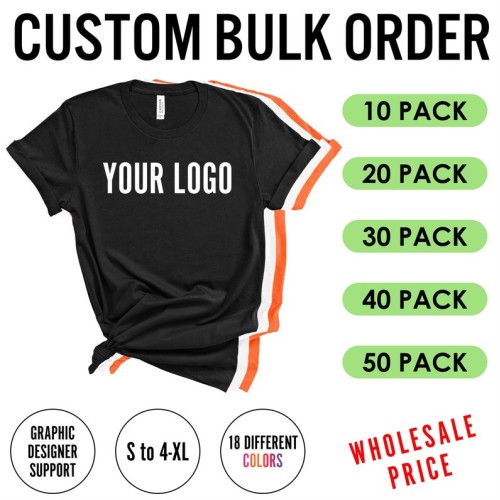 Custom Bulk Order, Your Company Identifier or Brand Logo T-shirt, Your Company Logo Tees,Bulk Personalized Shirts,Wholesale Company Identifier T-Shirt