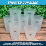 Custom Logo Frost Cups,  Customizable Drinkware for Promotions, and Events, Stylish Drinkware for Branding and Marketing