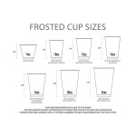 Custom Logo Frost Cups,  Customizable Drinkware for Promotions, and Events, Stylish Drinkware for Branding and Marketing