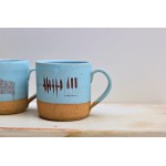 Custom Design Pottery Handmade Mug Set of 2, Design Your Mugs! Employee Birthday Gift, Personalized Logo or Name Custom Text Image Mugs