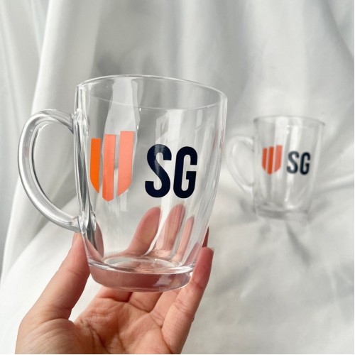 Custom Logo Glass Mug