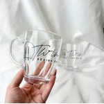 Custom Logo Glass Mug