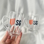 Custom Logo Glass Mug