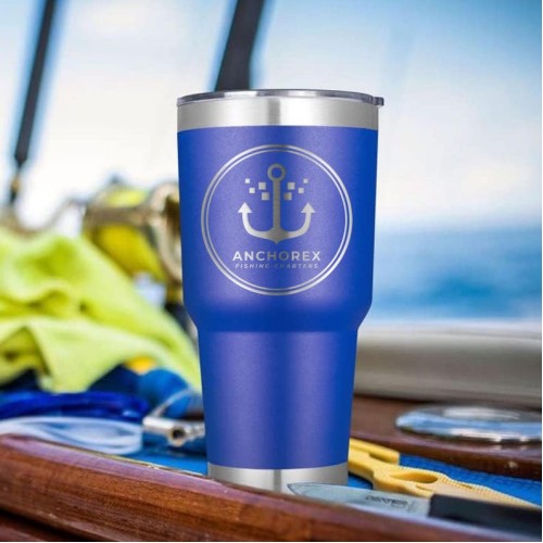 Custom Engraved 30 lz Stainless Steel Tumbler  Personalized Company Identifier Drinkware  Bulk Discounts Available