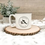 Logo Mug | 18lz | Dishwasher Safe | Microwave Safe | camper style mug | small Company Identifier mug