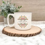 Logo Mug | 18lz | Dishwasher Safe | Microwave Safe | camper style mug | small Company Identifier mug