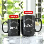 Custom coffee mugs, Personalized mug, Custom Logo BLACK Mug, Bulk Custom mug, Company Identifier Mug in Bulk, Wholesale Customizable Mug,Bulk Mug