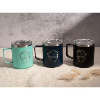 Corporate Gift - Customizable Logo Mug - Insulated Mug - Closing Gift - Promotional Items - Custom Mug - Laser Engraved - 0LO