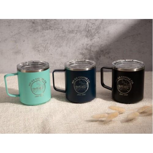 Corporate Gift - Customizable Logo Mug - Insulated Mug - Closing Gift - Promotional Items - Custom Mug - Laser Engraved - 0LO