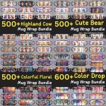 23,000+ Ultimate Mug Design Extravaganza: 36 Themes, Mega Mug Wrap Bundle, Mug Wrap PNG, Thermal Transfer Design, Digital Download,Commercial Use