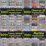 23,000+ Ultimate Mug Design Extravaganza: 36 Themes, Mega Mug Wrap Bundle, Mug Wrap PNG, Thermal Transfer Design, Digital Download,Commercial Use