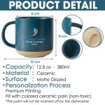 Custom Mug Logo Coffee Mug, Corporate Gift, Custom Company Identifier Mug,Personalized Company Mug, Employee Appreciation Gifts,Company Logo Gift