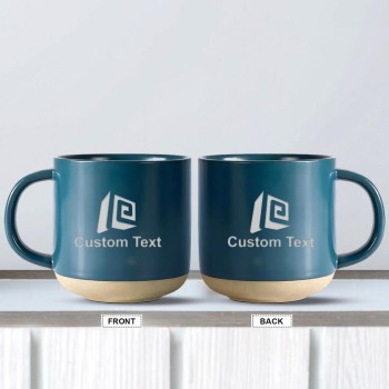 Custom Mug Logo Coffee Mug, Personalized Pottery Mug, Company Mug Engraved Logo Mug, Employee Appreciation Gifts, Team Gifts for Employees