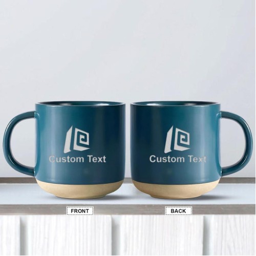 Custom Mug Logo Coffee Mug, Personalized Pottery Mug, Company Mug Engraved Logo Mug, Employee Appreciation Gifts, Team Gifts for Employees