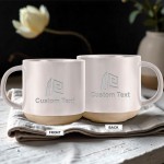 Custom Mug Logo Coffee Mug, Personalized Pottery Mug, Company Mug Engraved Logo Mug, Employee Appreciation Gifts, Team Gifts for Employees