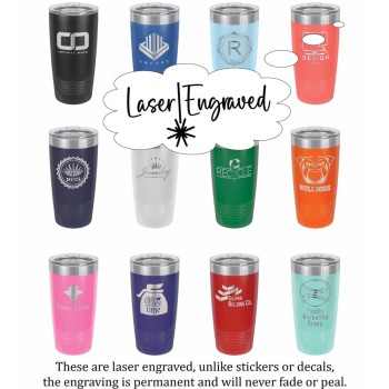 20lz Tumbler Personalized, Customize Name or logo, Laser Engraved Cup, Corporate Gifts, Laser Engraved, Wholesale Tumblers