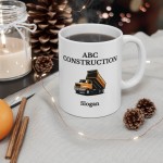 Custom Business Mug, Personalized Company Coffee Cup, Logo Ceramic Mug for Work (11lz, 15lz)