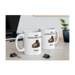 Custom Business Mug, Personalized Company Coffee Cup, Logo Ceramic Mug for Work (11lz, 15lz)