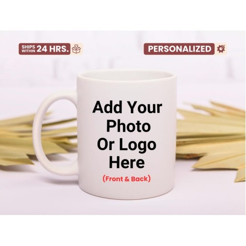 Custom Photo Mug, Customizable Logo Mug, Office Mugs, Personalized Business Cups, Unique Customization, Business Mugs, Gift for Him & Her