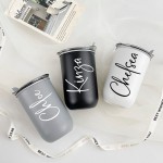 Personalized Stainless/ Coffee Cup/Bachelorette Party Favors/ Wine Tumbler with Lid/Bridesmaid Gift/Stainless Steel Bottle