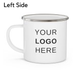 Logo Enamel Mug / Company Logo Camp Mug / Wedding Logo Mugs / Customizable Logo Mug / Enamel Mug Personalised / Camp Mug Logo / Enamel Mug