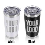 Engraved Tumblers Custom Made w/ Client's Design - Office, Gift Shop, Merchandise, Small Business Branding - 20lz Stainless Steel Tumbler Cups