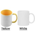 12pcs Thermal Transfer 11lz Coffee Mugs Blanks, Two Tone Color, 12 Color to Choose