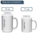 Custom Printed White Mug, 11lz 15lz, add your own text, add your own logo, add your own image, Ceramic Mug